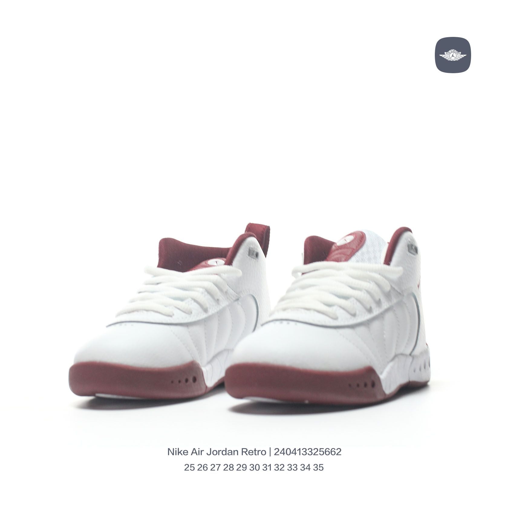 Jordan Retro-combat basketball shoes " white, brown"