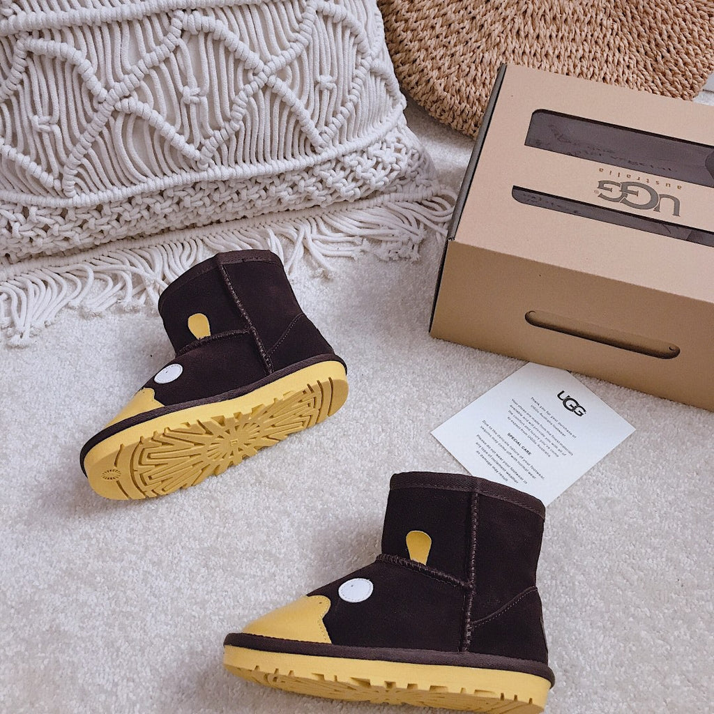 UGG children's shoes cartoon series" dark brown"