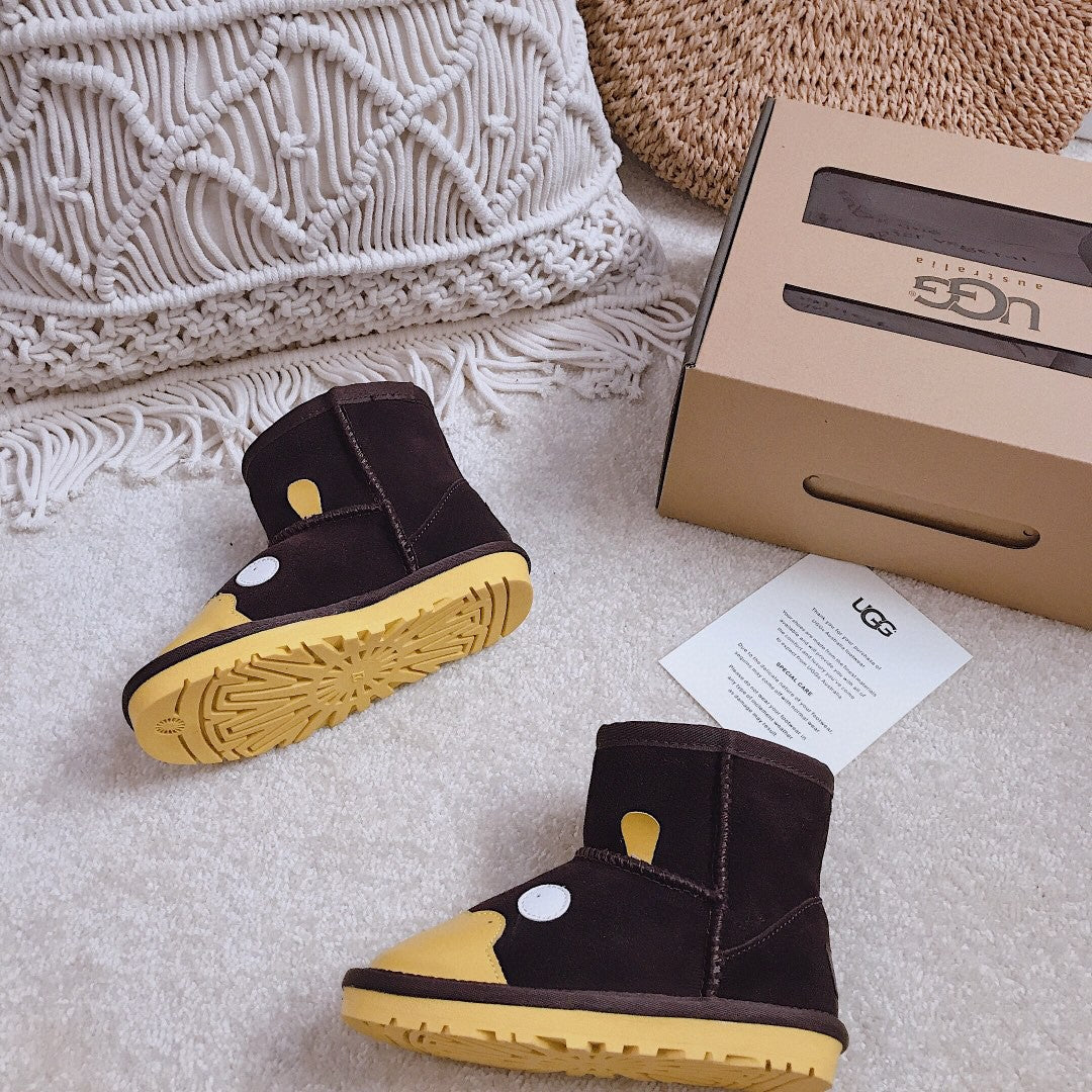 UGG children's shoes cartoon series" dark brown"