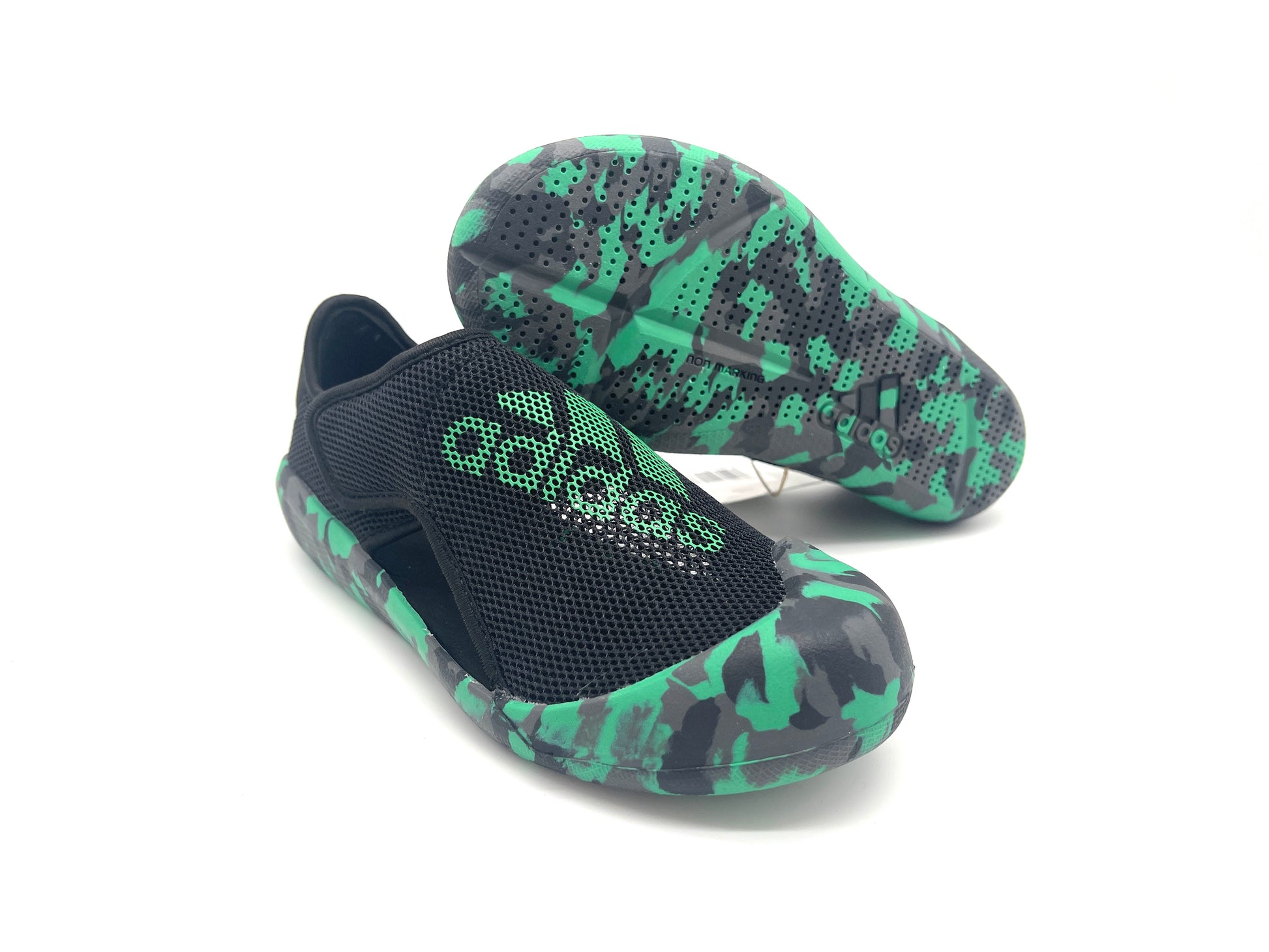 Adidas 2024 Baotou three-generation sandals "black, green"