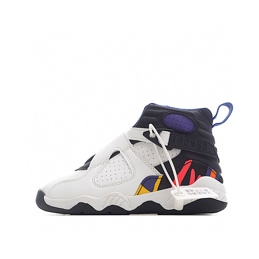 Joe 8 children's shoes sports shoes AJ-8 basketball shoes" white, black"