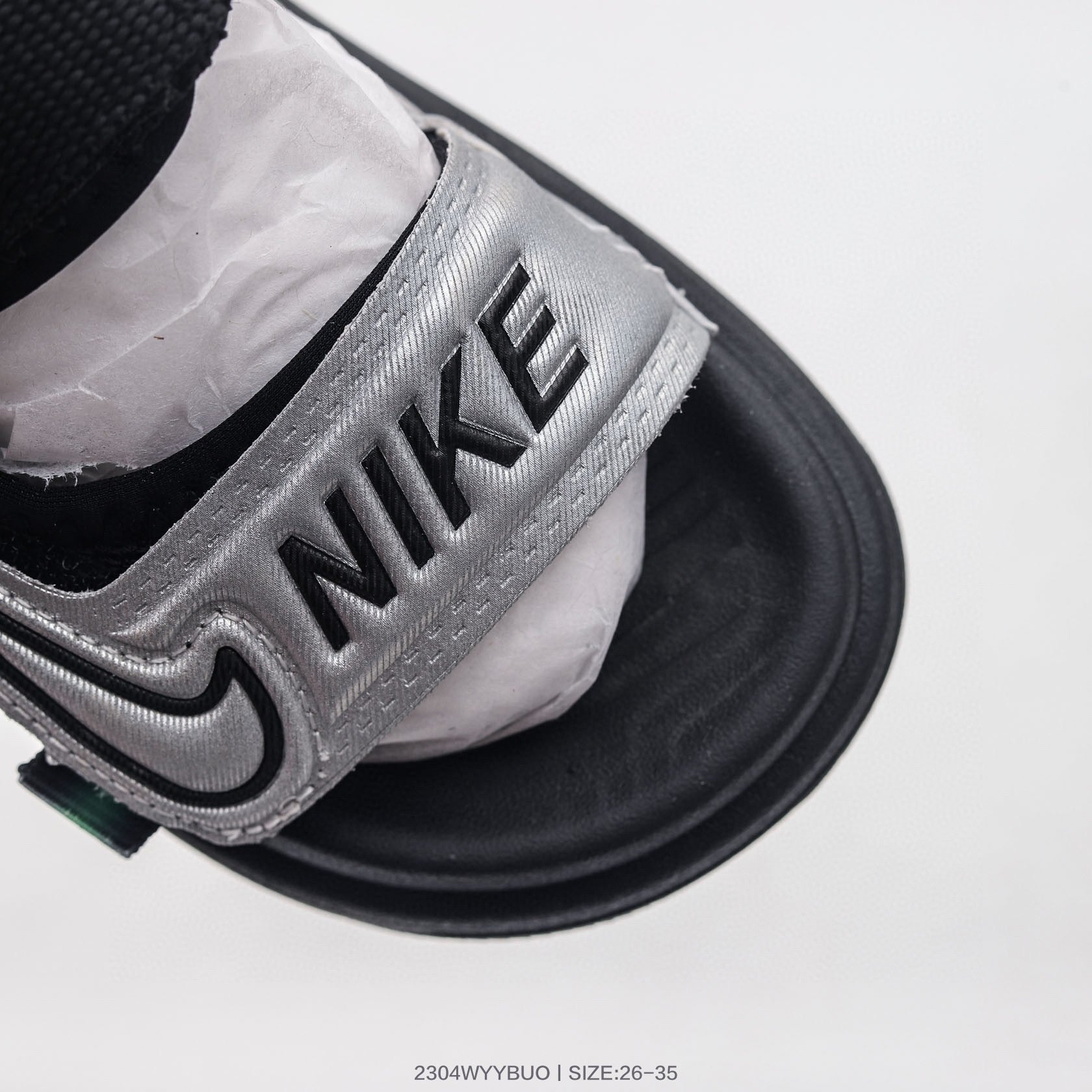 Nike co-branded Jordan children's shoes" black, gray"
