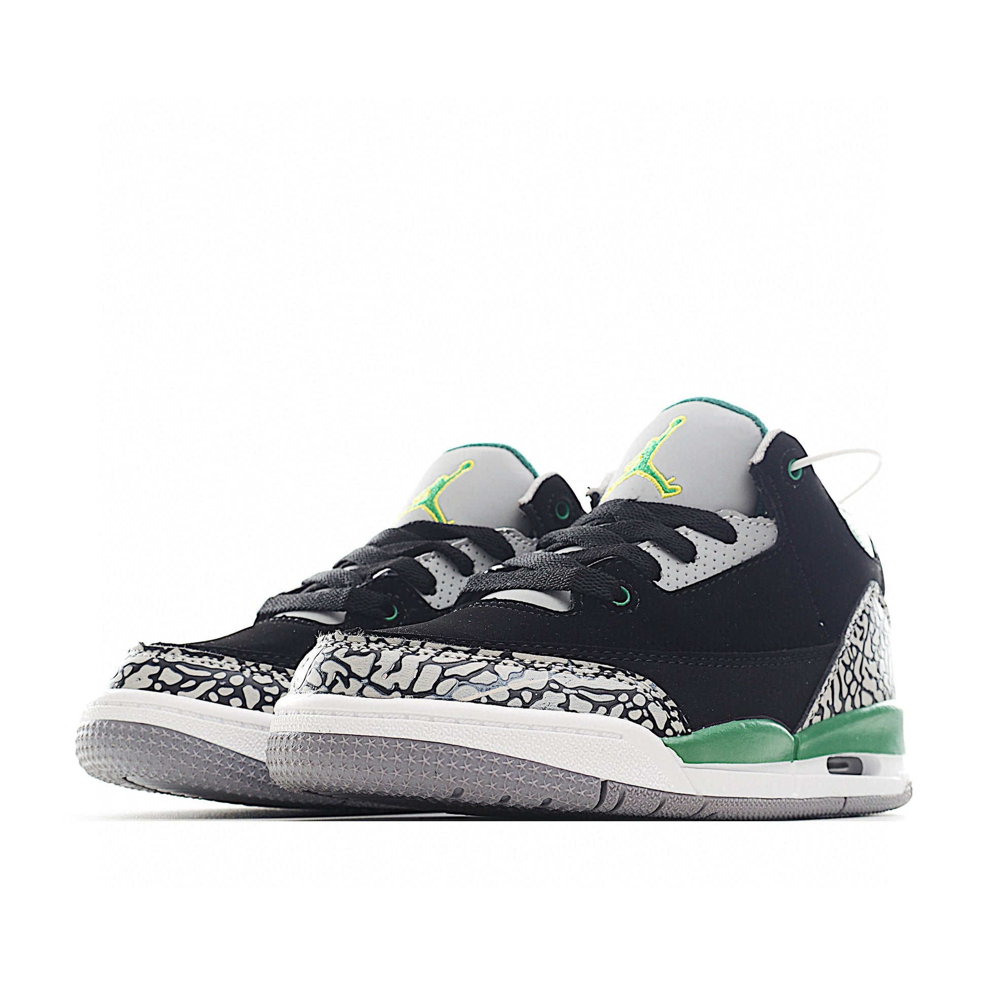 Joe 3 air cushion bottom children's shoes" black, green"