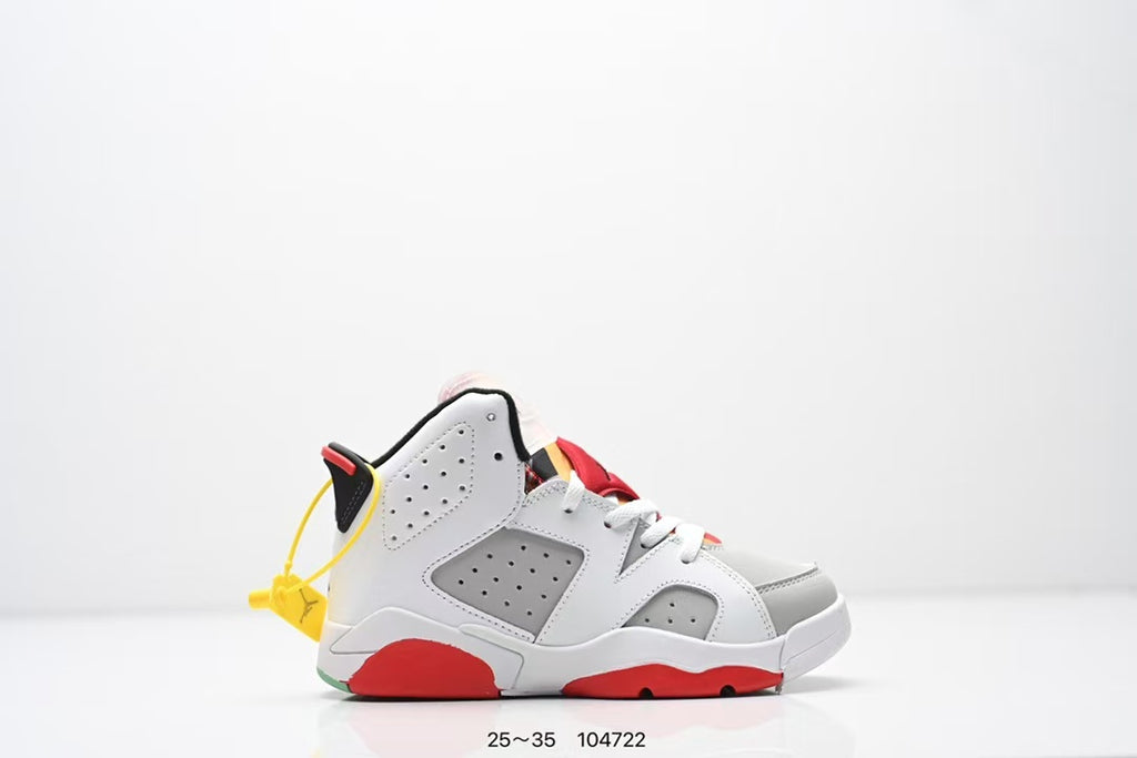 Joe 6 split leather children's shoes " white, gray, red"