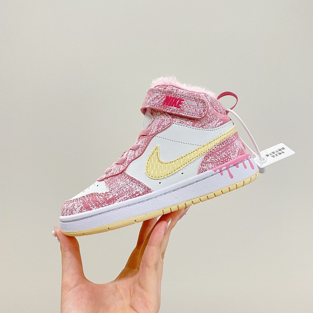 NIKE COURT Borough Mid2 JUN Air Force Workwear" pink, white"