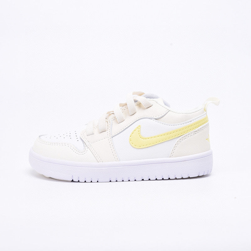 Joe 1 magic buckle children's shoes" white, cream, yellow"