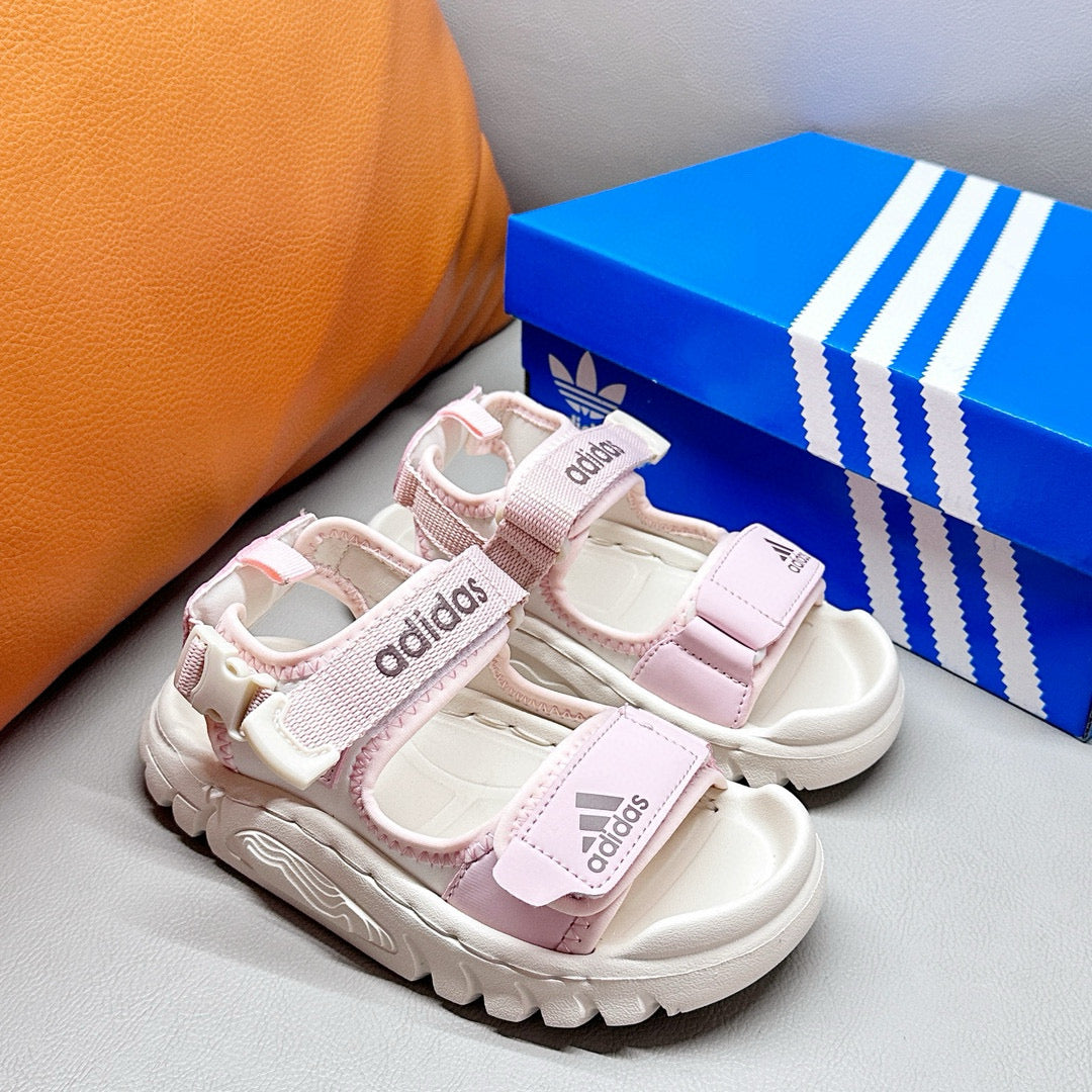 Adidas outdoor closed toe children's sandals" light pink"