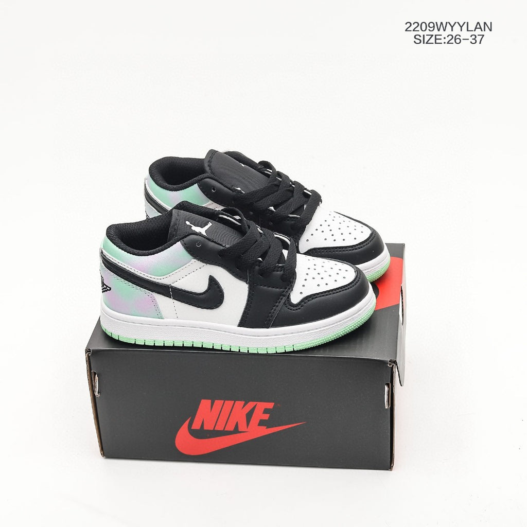 Jordan low-top hook series" white, black, green"