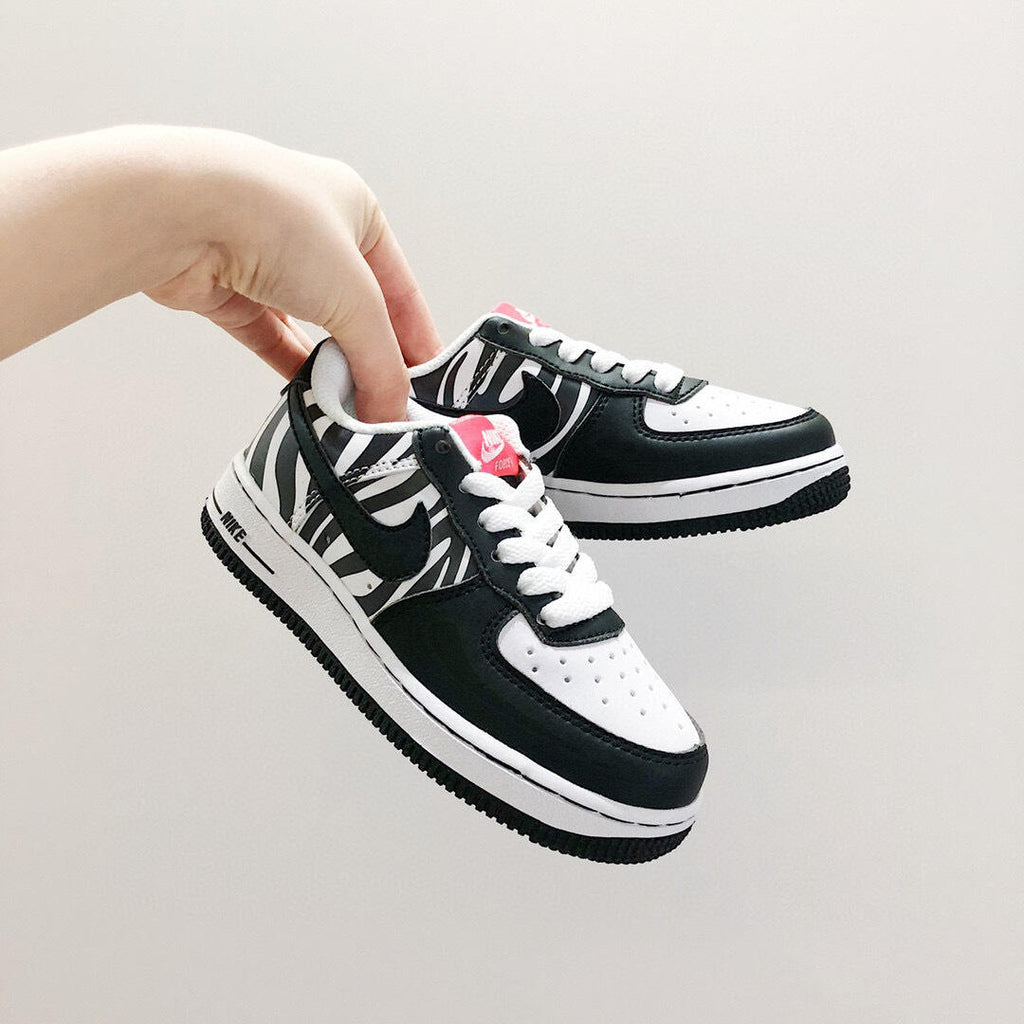 Air Force low-top lace-up sneakers" Black"