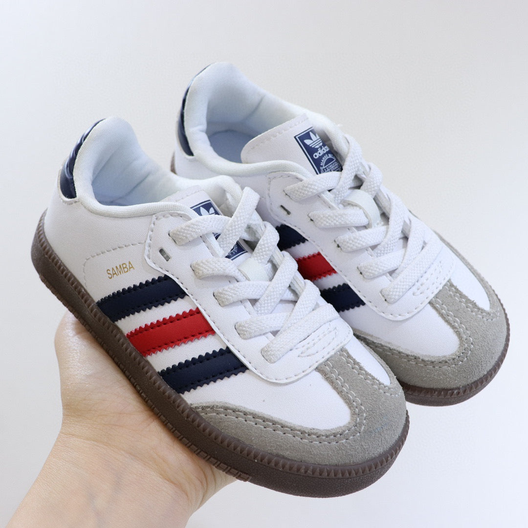 Adidas children's training shoes" white"