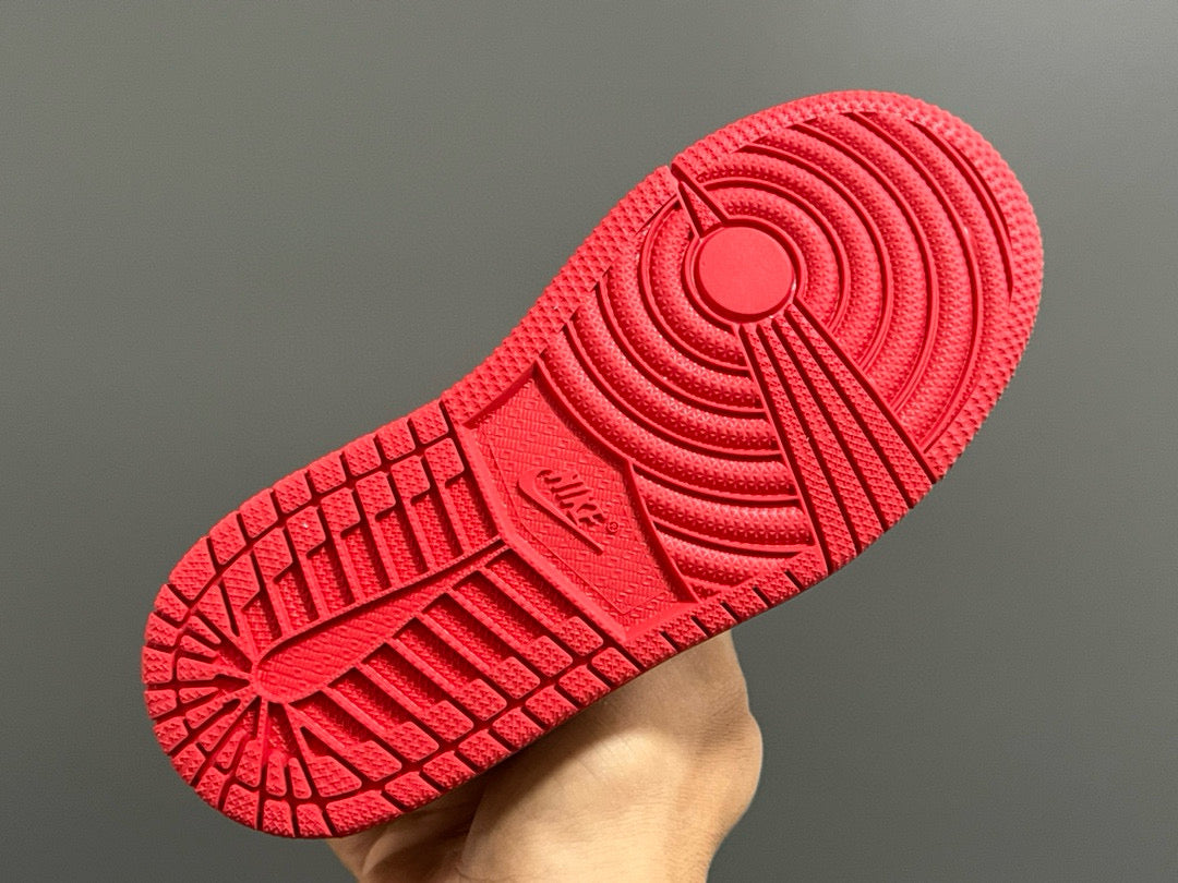 Joe 1 Zhongbang lock children's sports shoes" white, black, red"