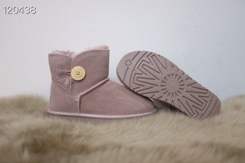 UGG mahogany buckle children's snow boots"  pink"