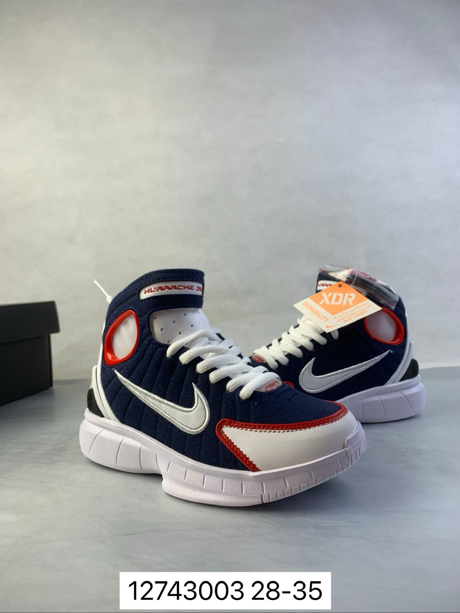 Nike Air Zoom 2K4 basketball shoes " Navy"