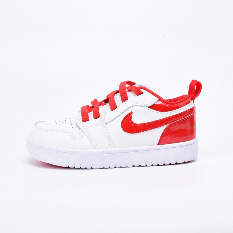 Joe 1 magic buckle children's shoes" white, red"