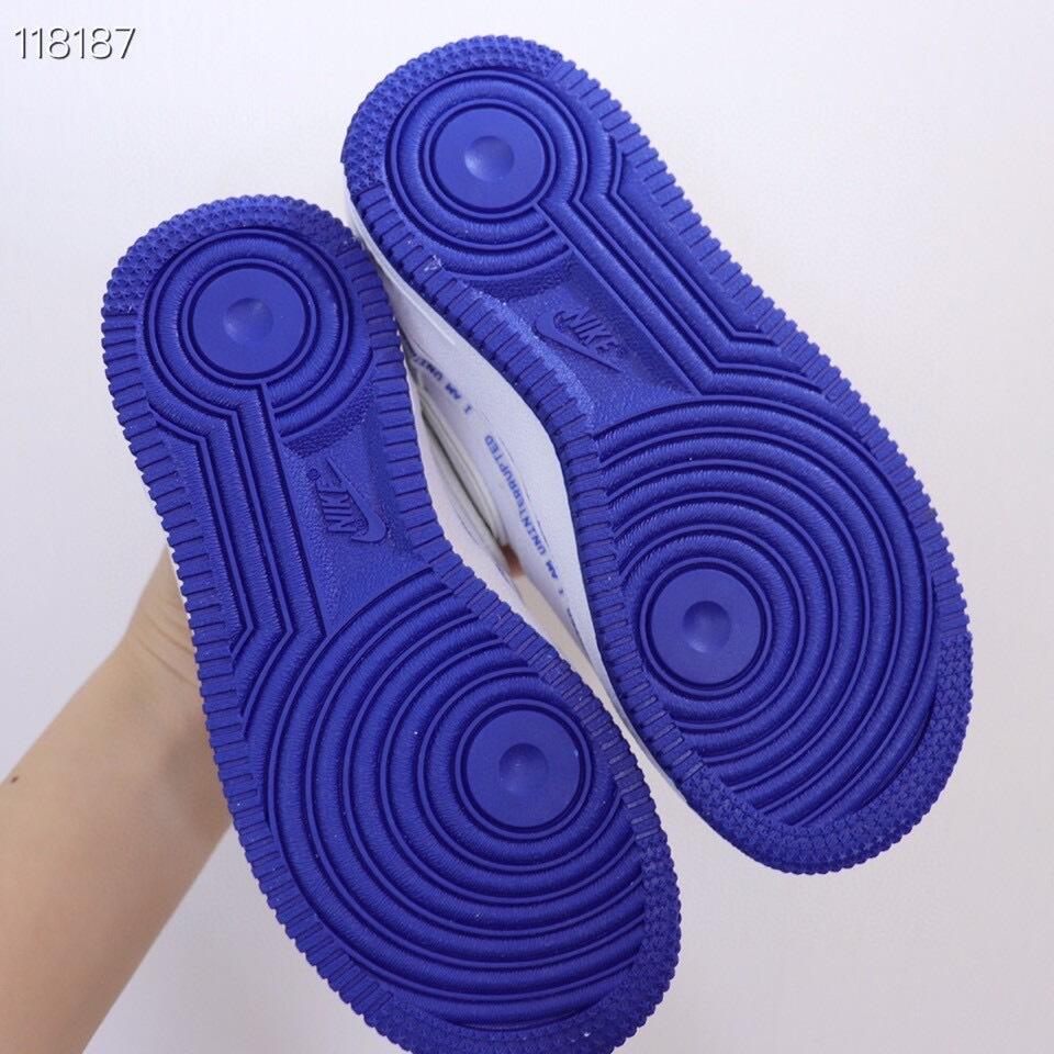 Air Force low-top lace-up sneakers" white"