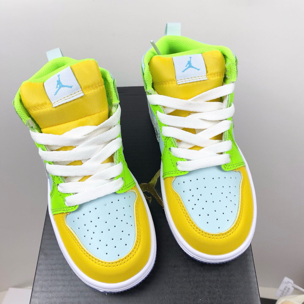 Joe 1 new color children's shoes" green ,blue, yellow"