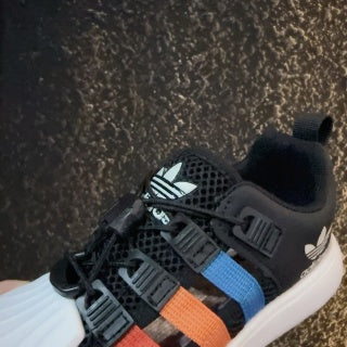 adidas shell toe sandals" black"