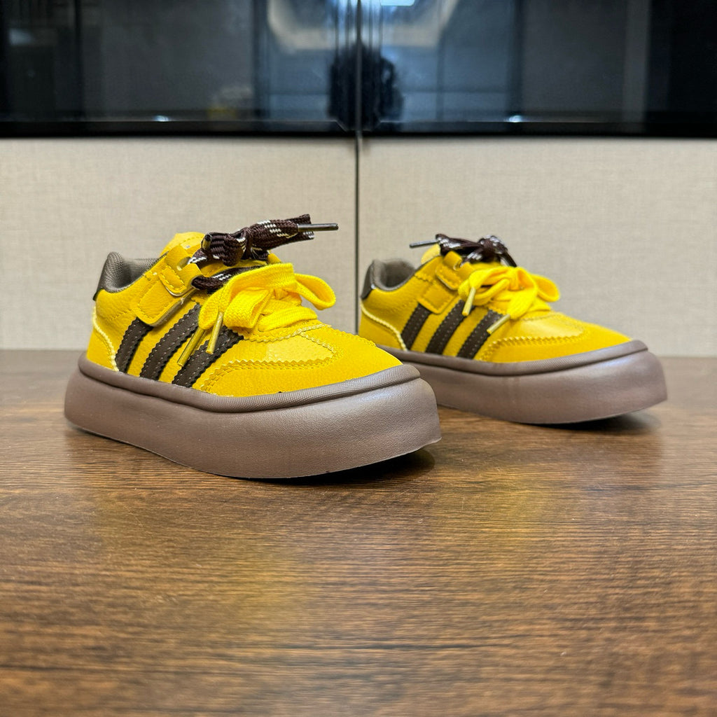 Adidas training invisible Velcro sneakers" yellow, brown"