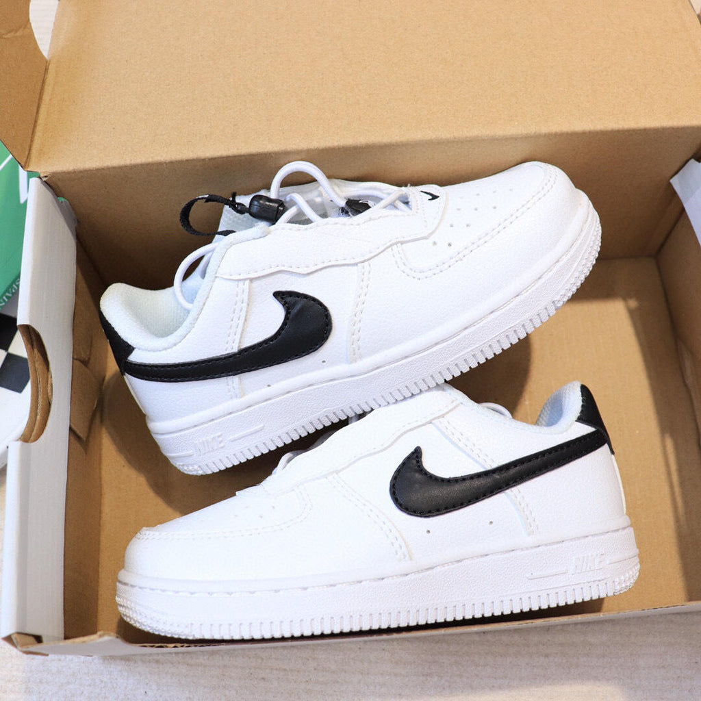 Air Force low-top lace-up sneakers" white"