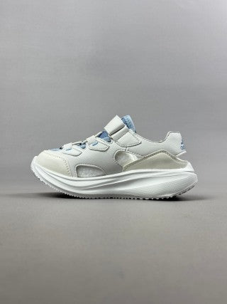 Adidas sandal" off white, light blue"