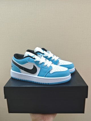 Qiao Yizhuan G version low-top children's lace-up sports shoes" blue"