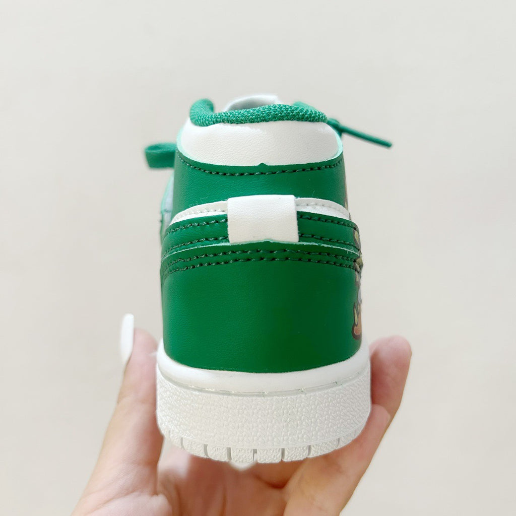AJ1 Super Mario joint" white, green"