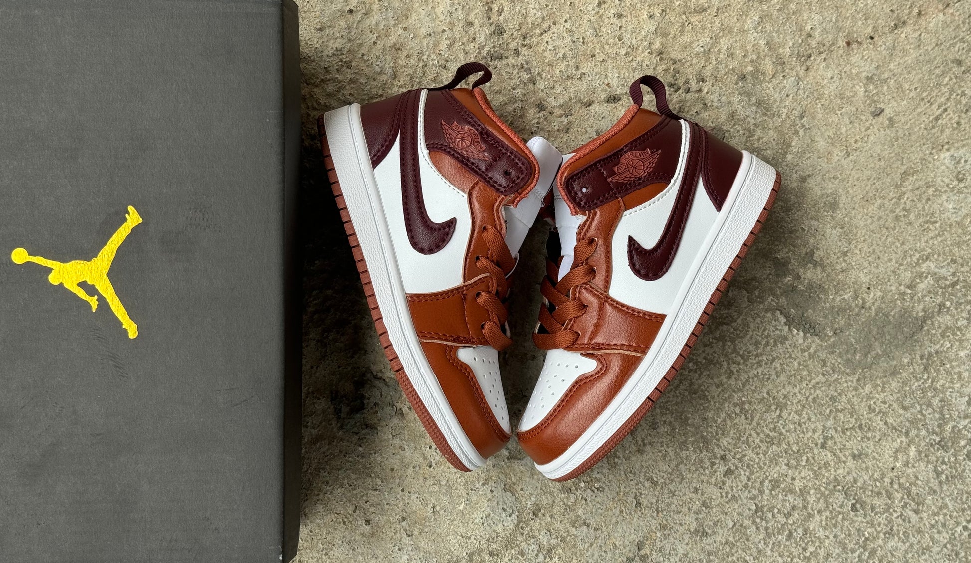 Joe 1 lace up" white, brown, burgundy"