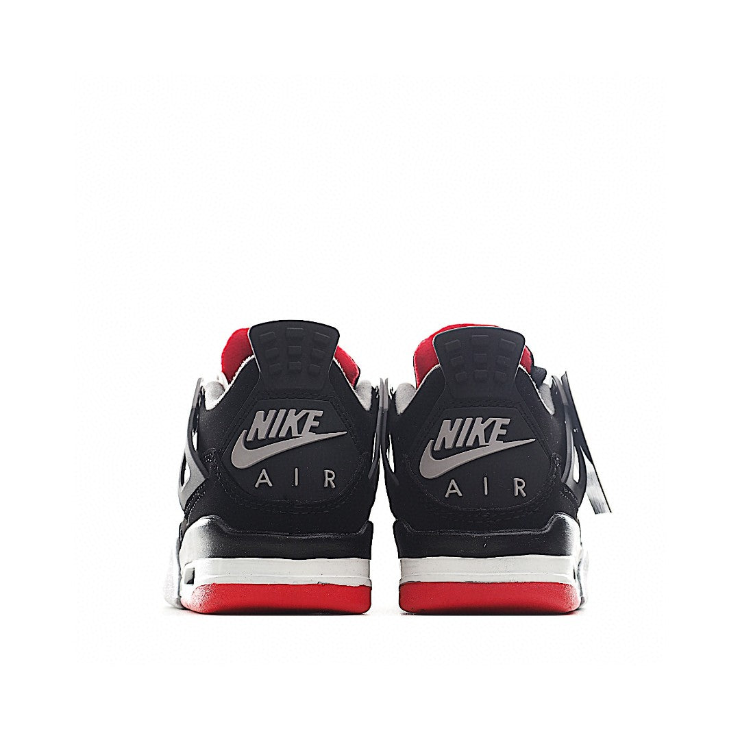 NK AJ 4th generation lace-up basketball air cushion children's shoes" black, gray"