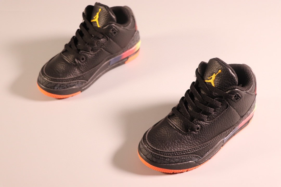 Jordan AJ3 children's shoes" black, orange"