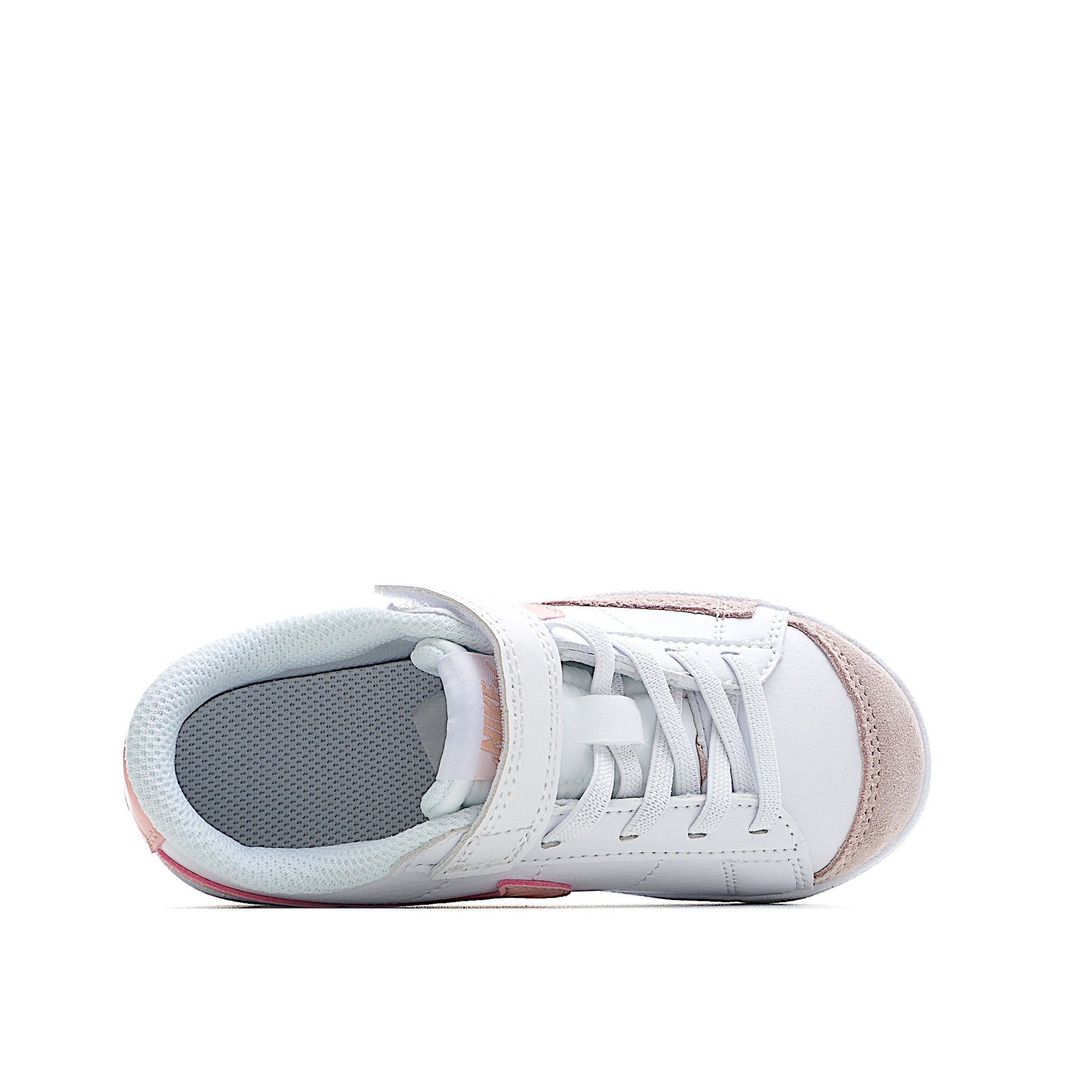 Trail Blazers Velcro Low-Top Kids Sneakers" white, pink"