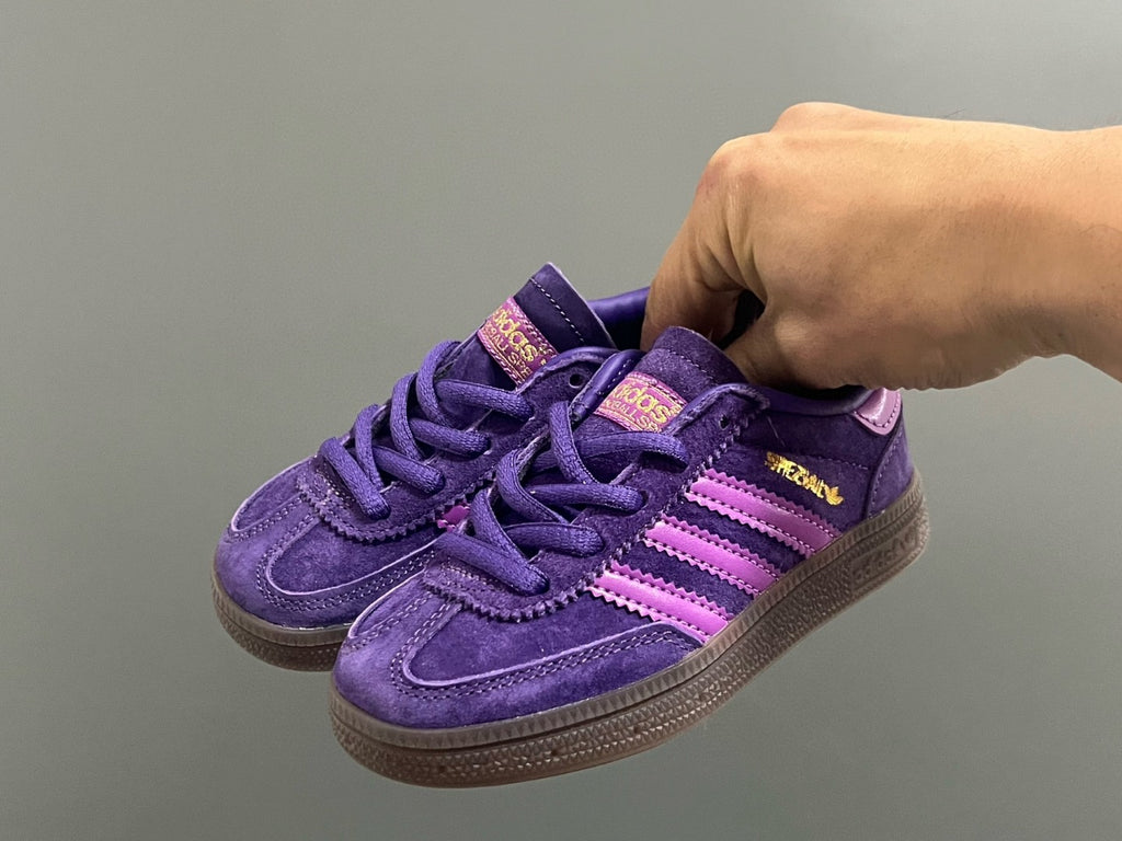 Adidas training 3 generation pig leather children's shoes" purple"