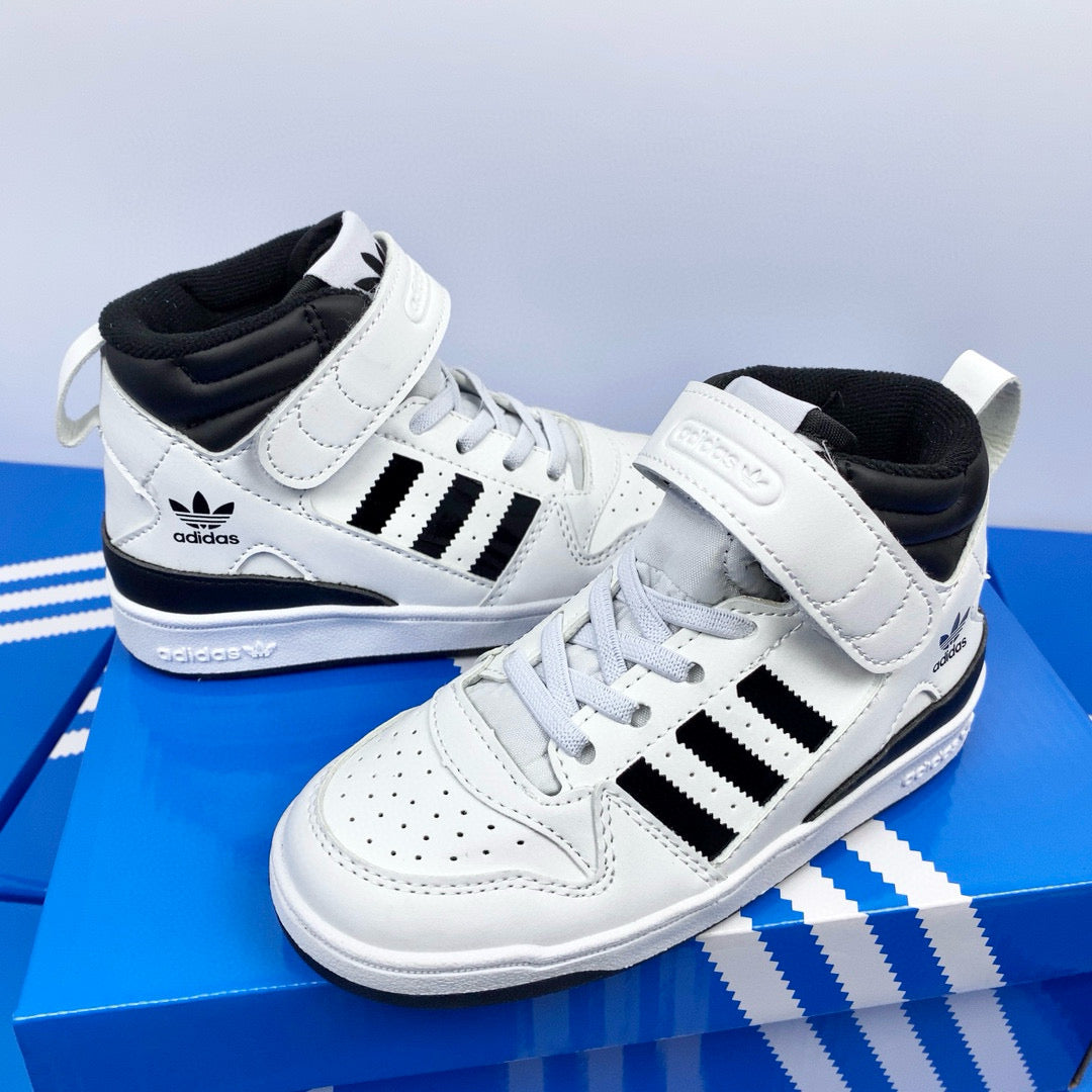 Adidas 84 high-top children's shoes" white, black"