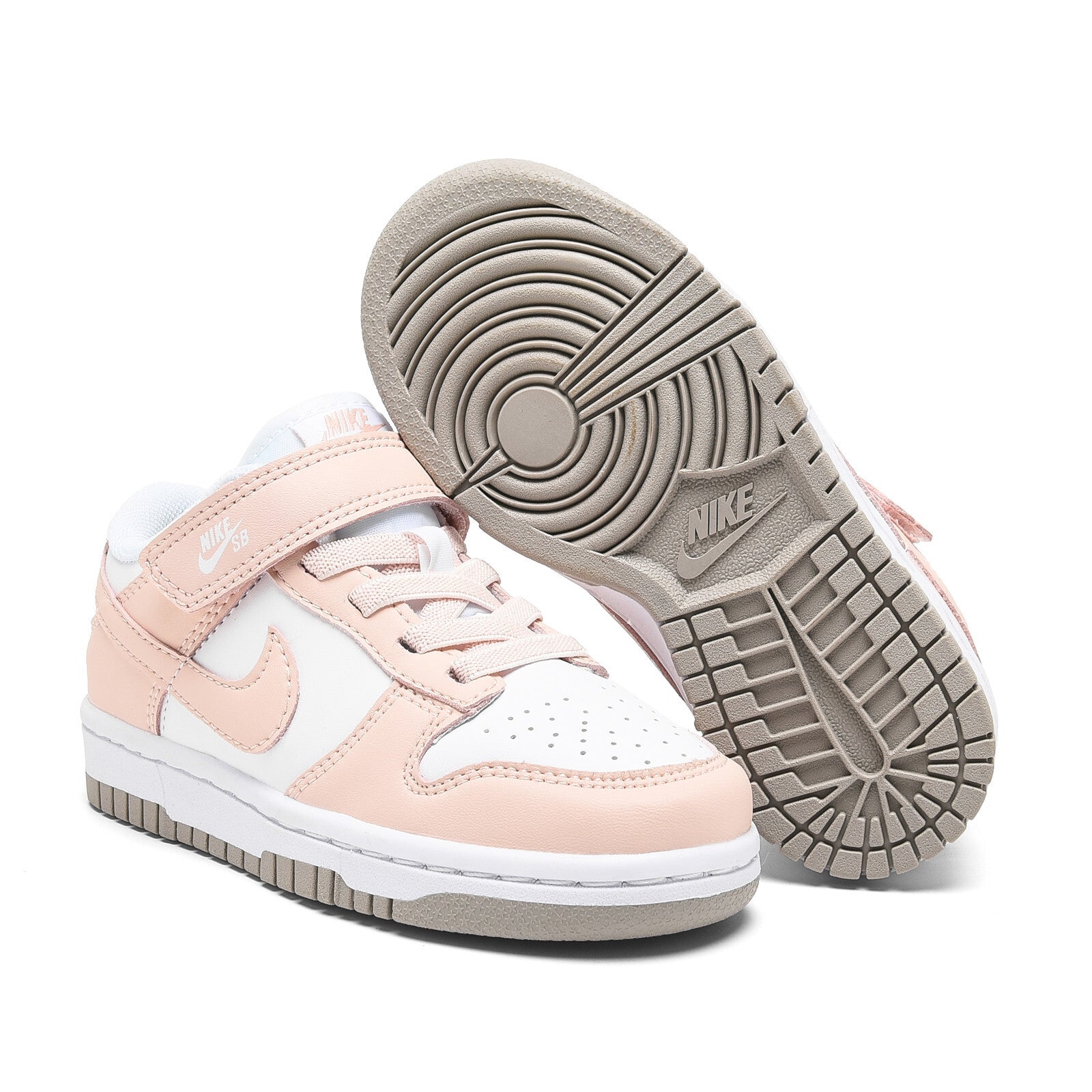 SB Velcro children's shoes" white, pink"