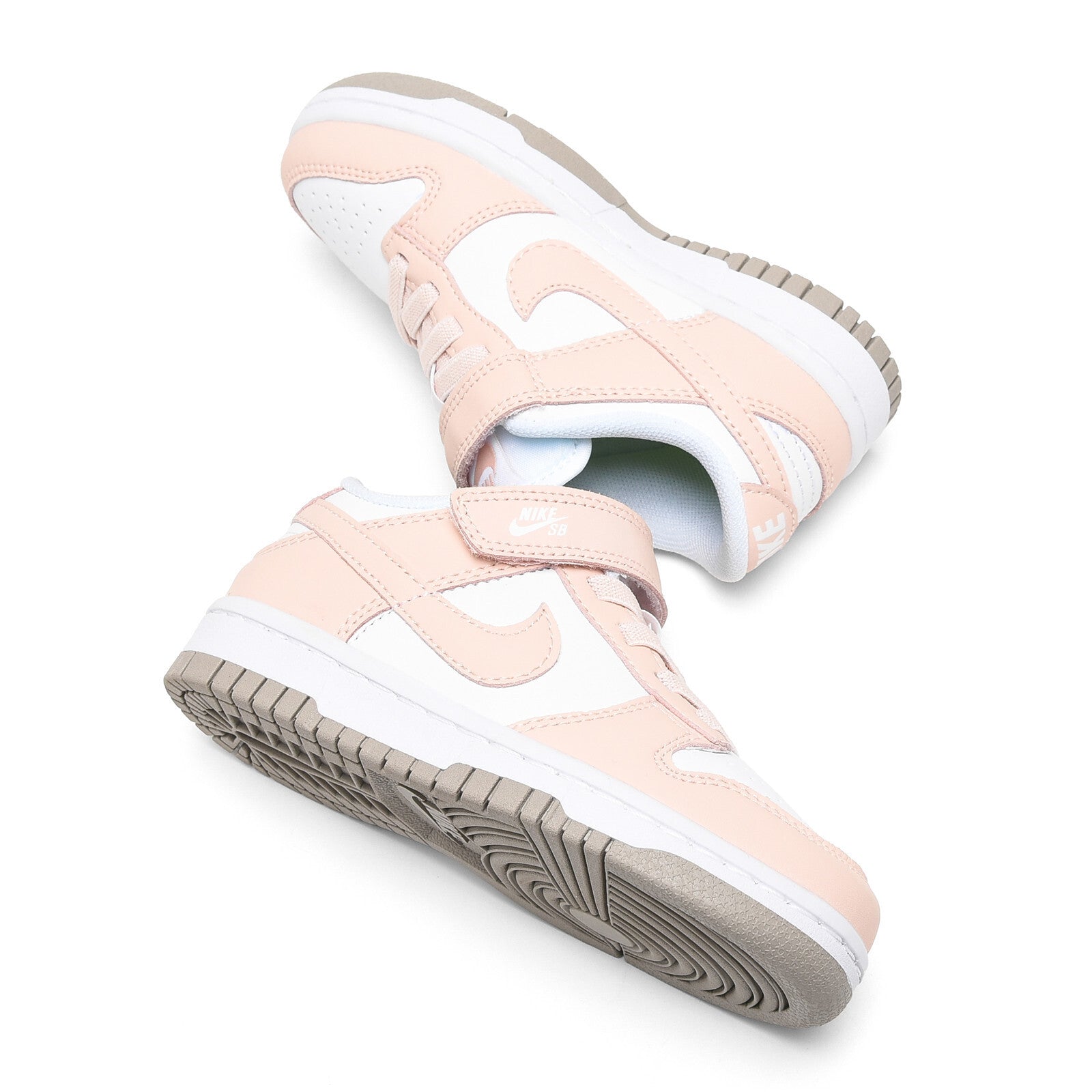 SB Velcro children's shoes" white, pink"
