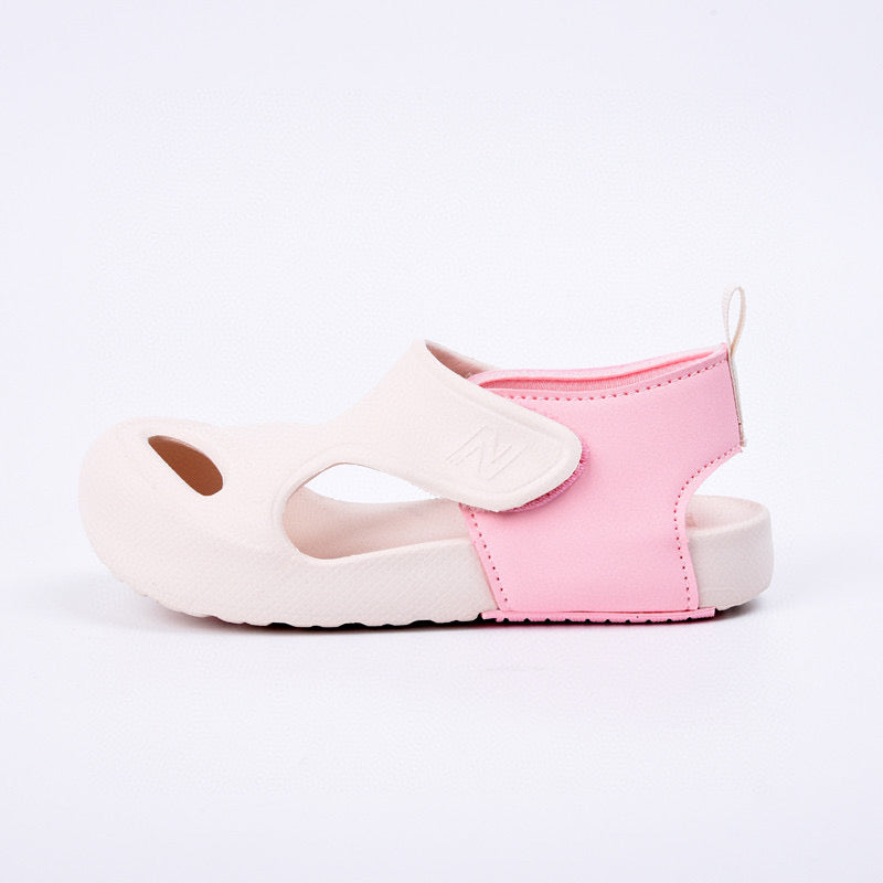 New NB closed toe sandals" pink"