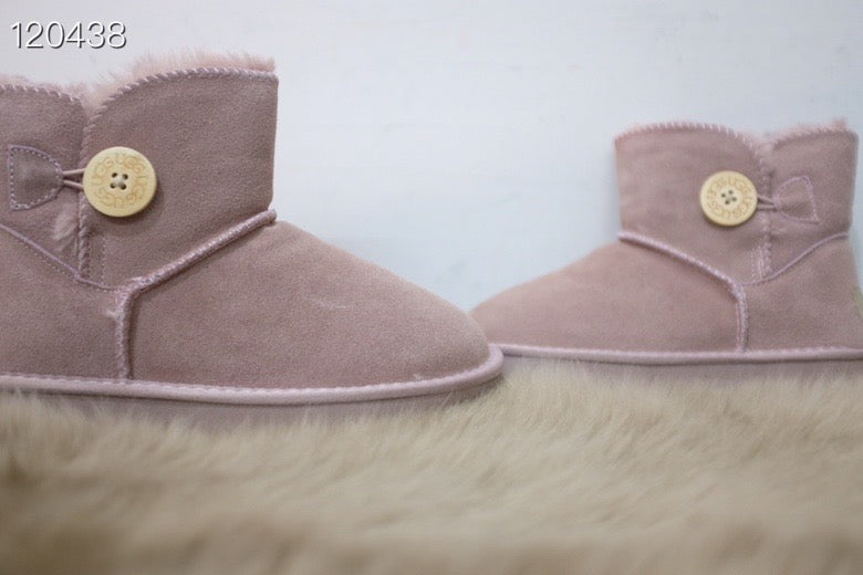UGG mahogany buckle children's snow boots"  pink"