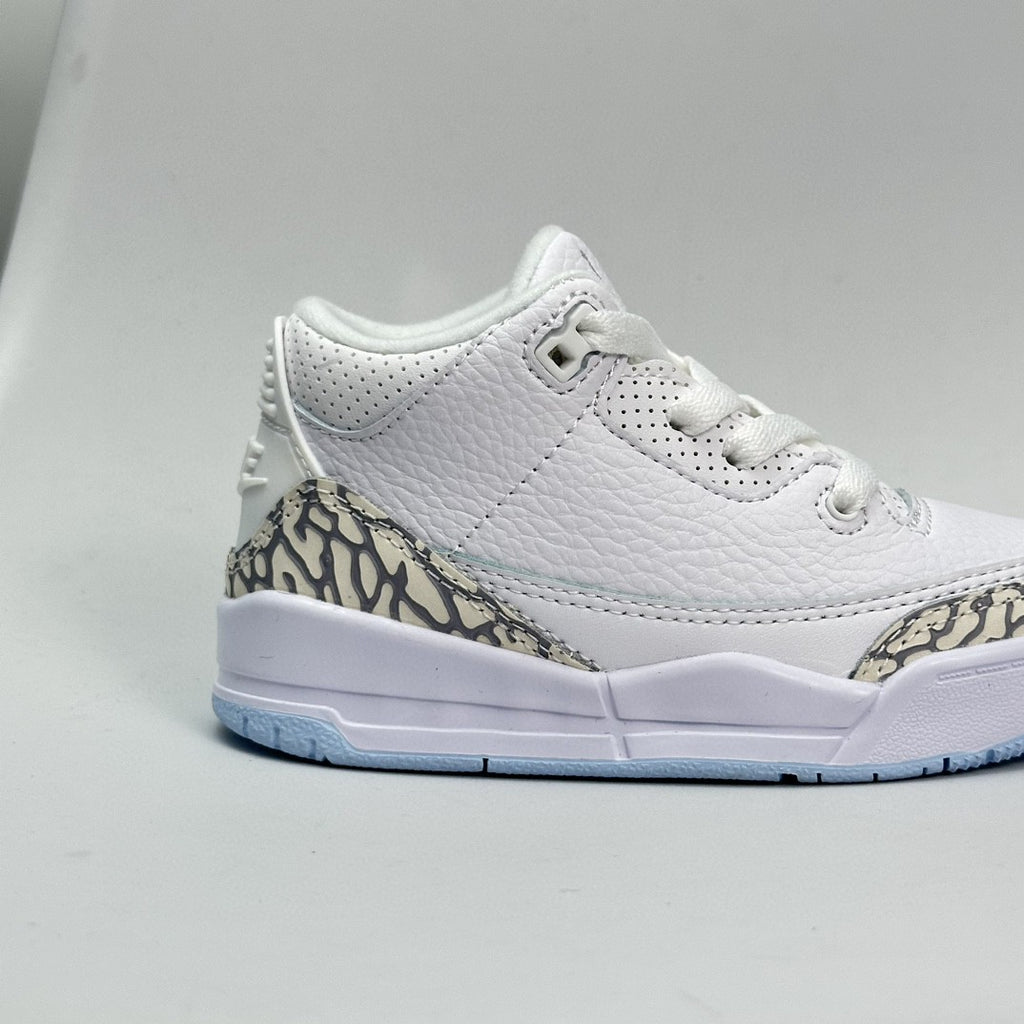 Jordan 3 children's shoes" white"