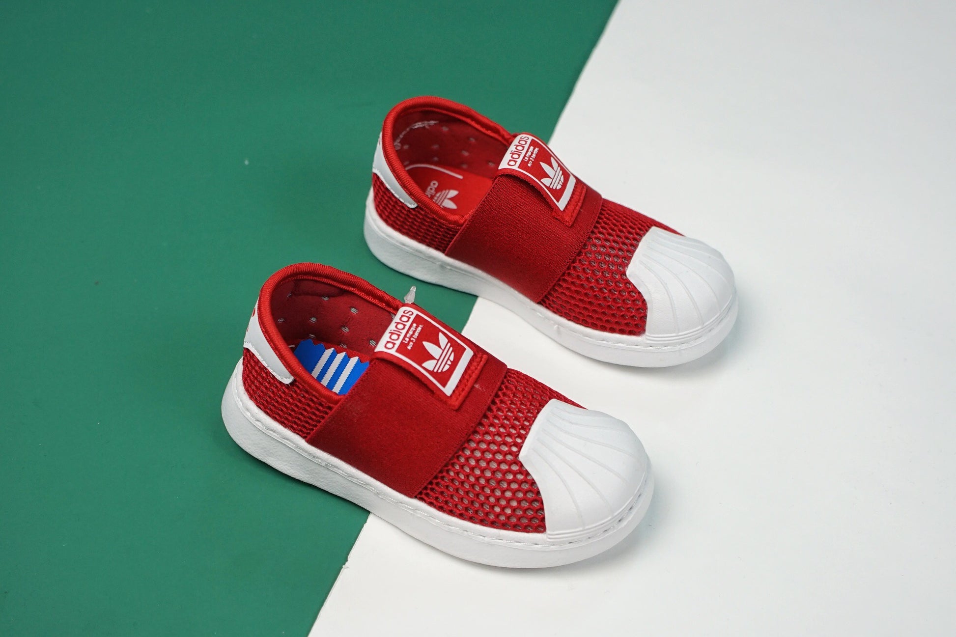 AD one-step soft shell mesh bandage shoes" red"