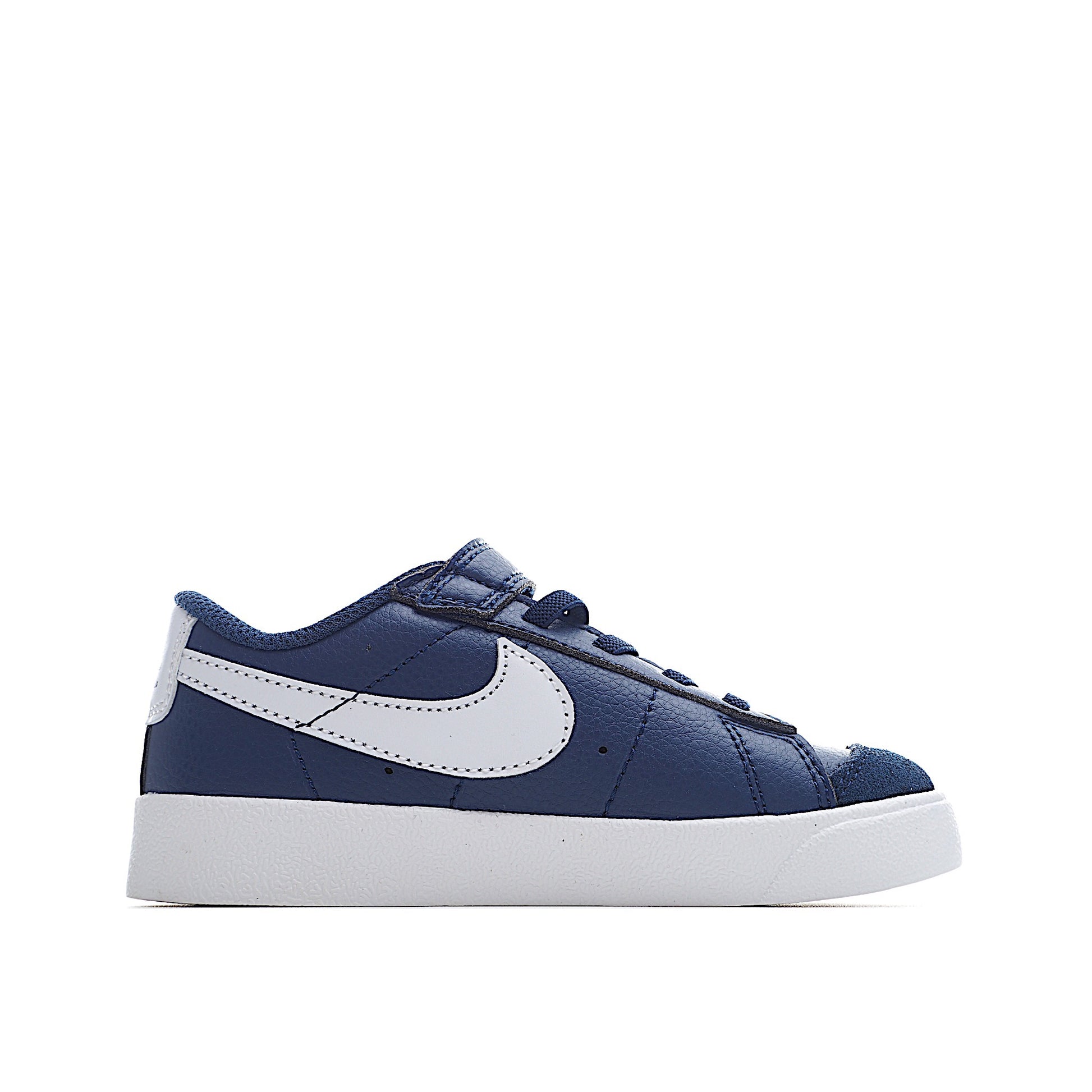 Trail Blazers Velcro Low-Top Kids Sneakers" Navy"