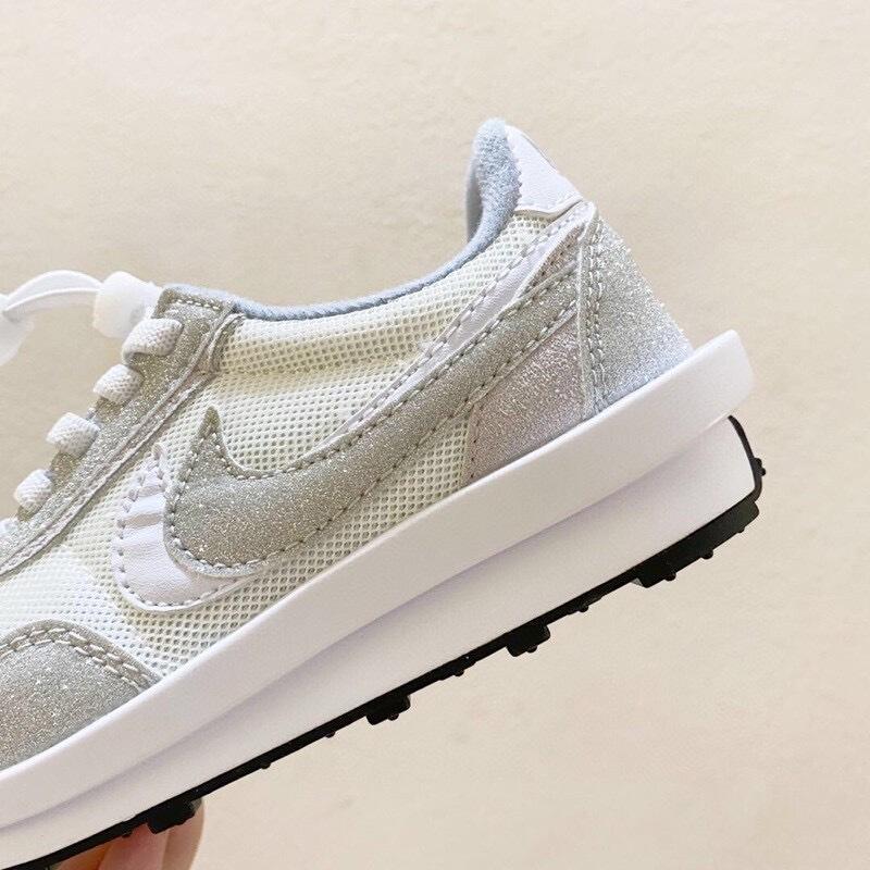 Nike Waffle Casual Jogging Shoes Deconstructed Double Hook" white"