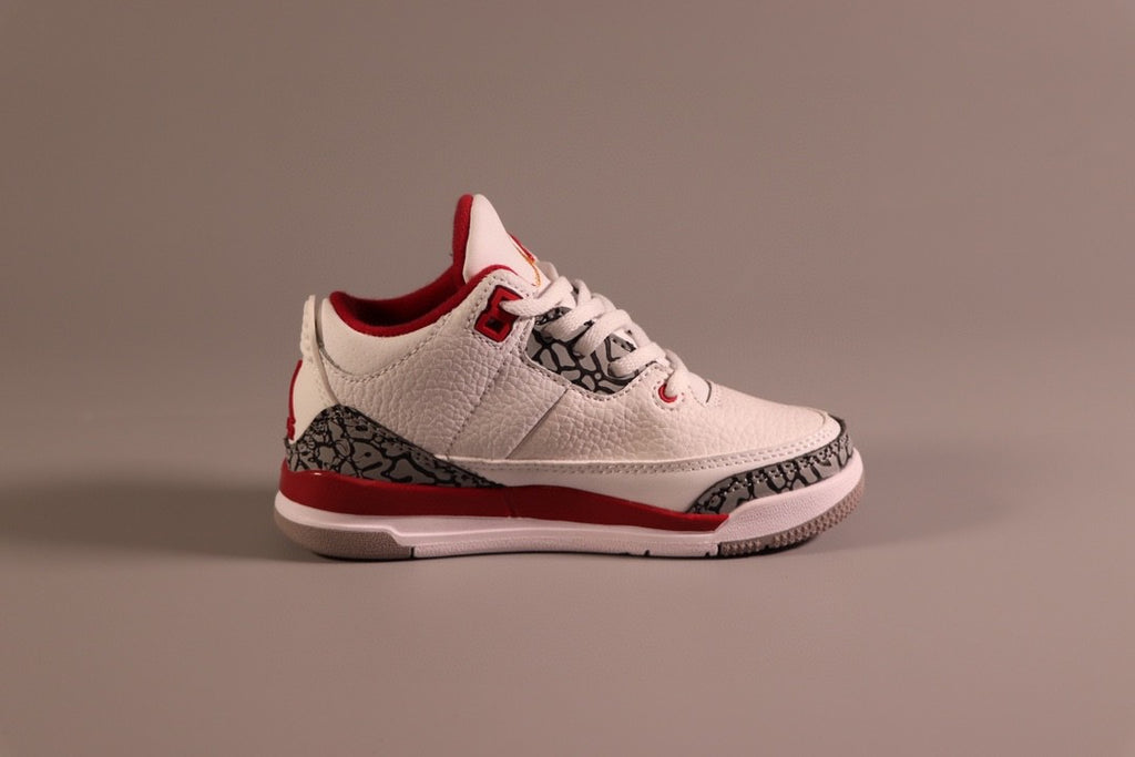 Jordan AJ3 children's shoes" white, red"