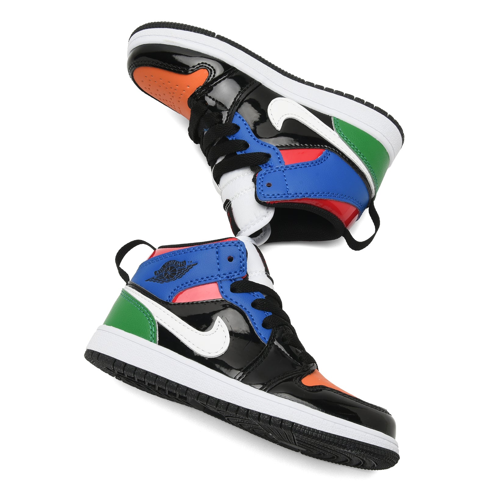 AJ-112" black, blue, green"