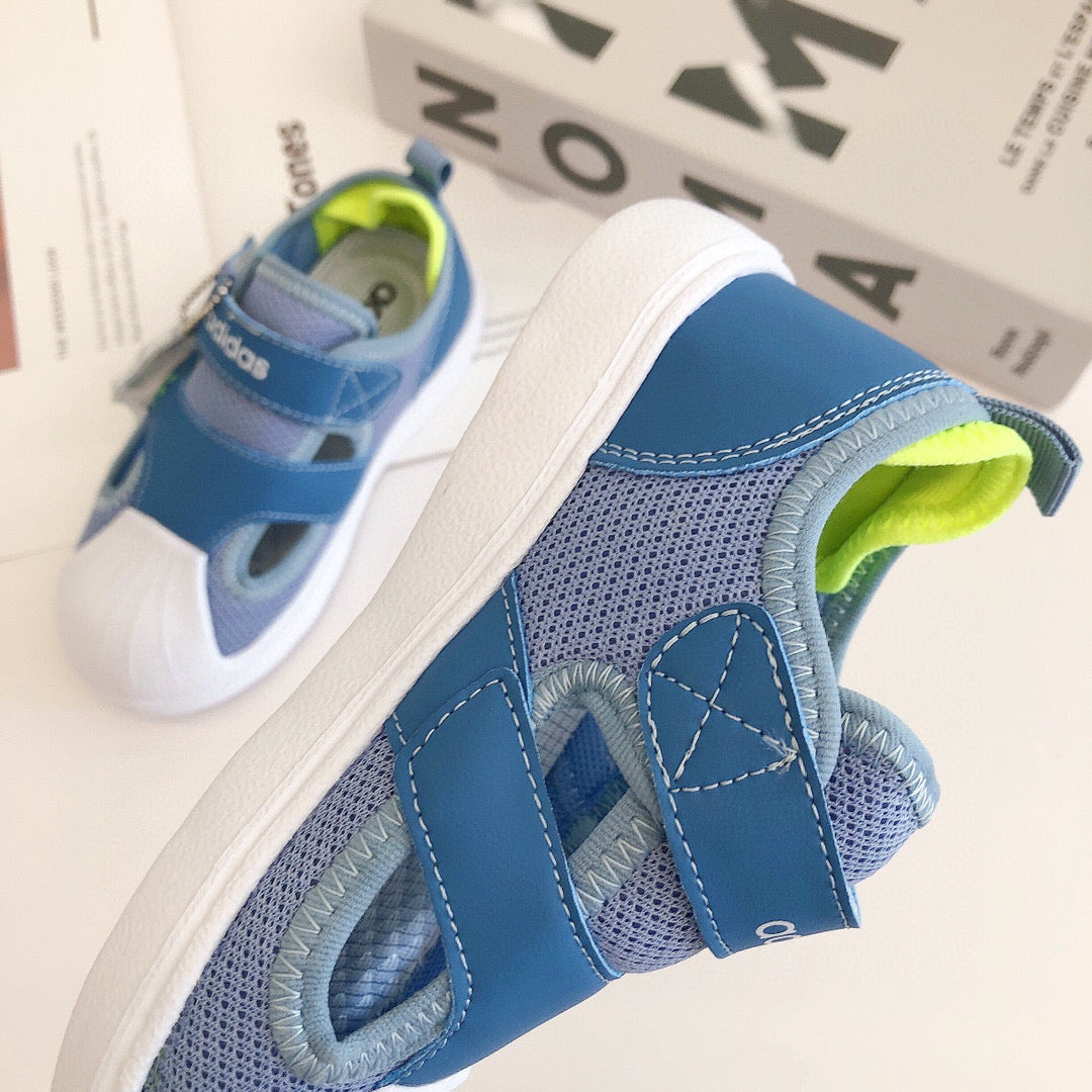 Adidas Baotou shell toe Bingdundun" light blue, darker blue"