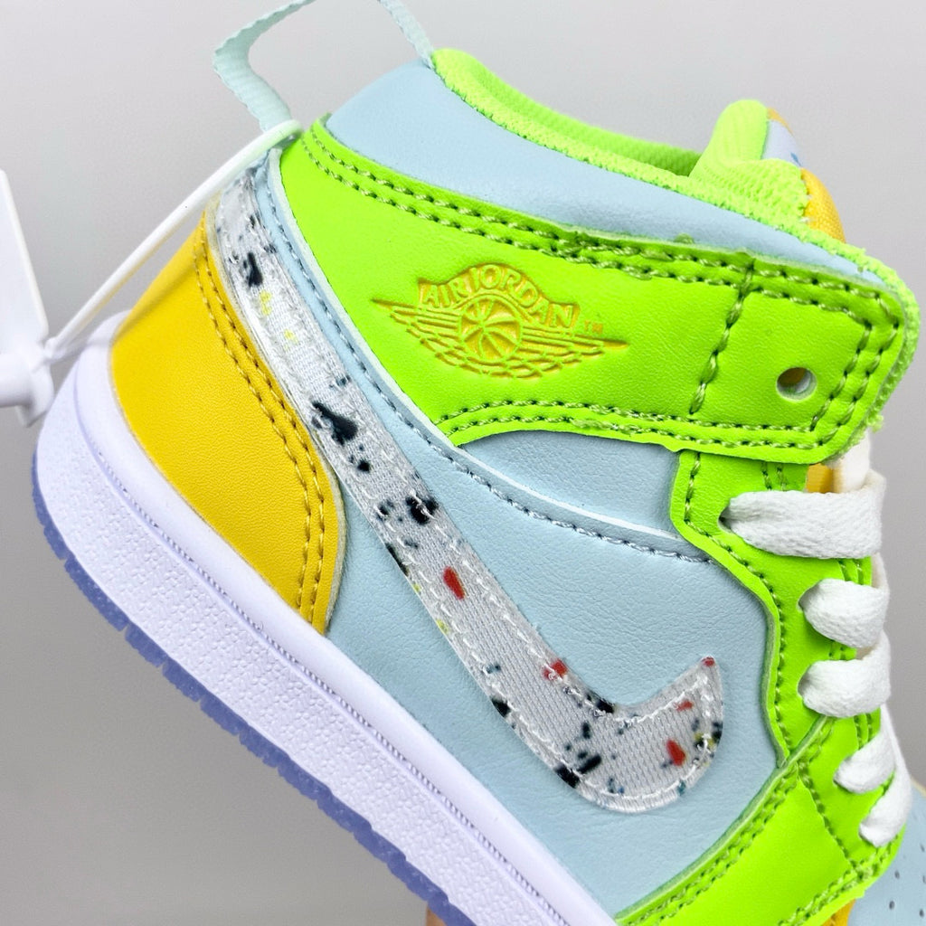 Joe 1 new color children's shoes" green ,blue, yellow"