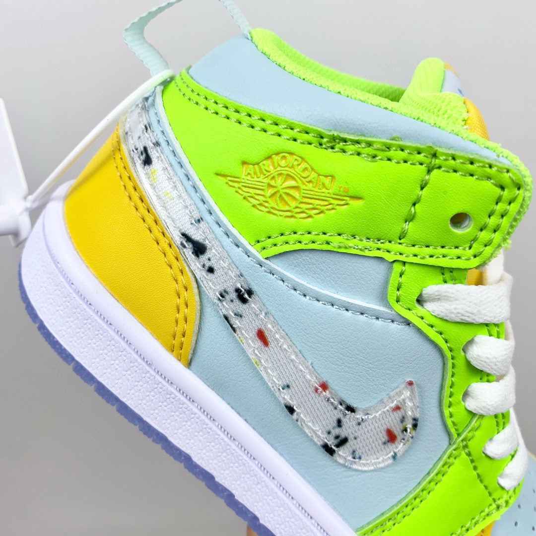 Joe 1 new color children's shoes" green ,blue, yellow"