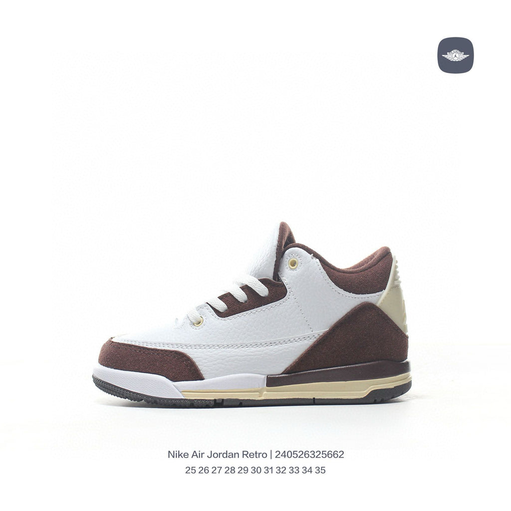 Joe 3" white, brown"