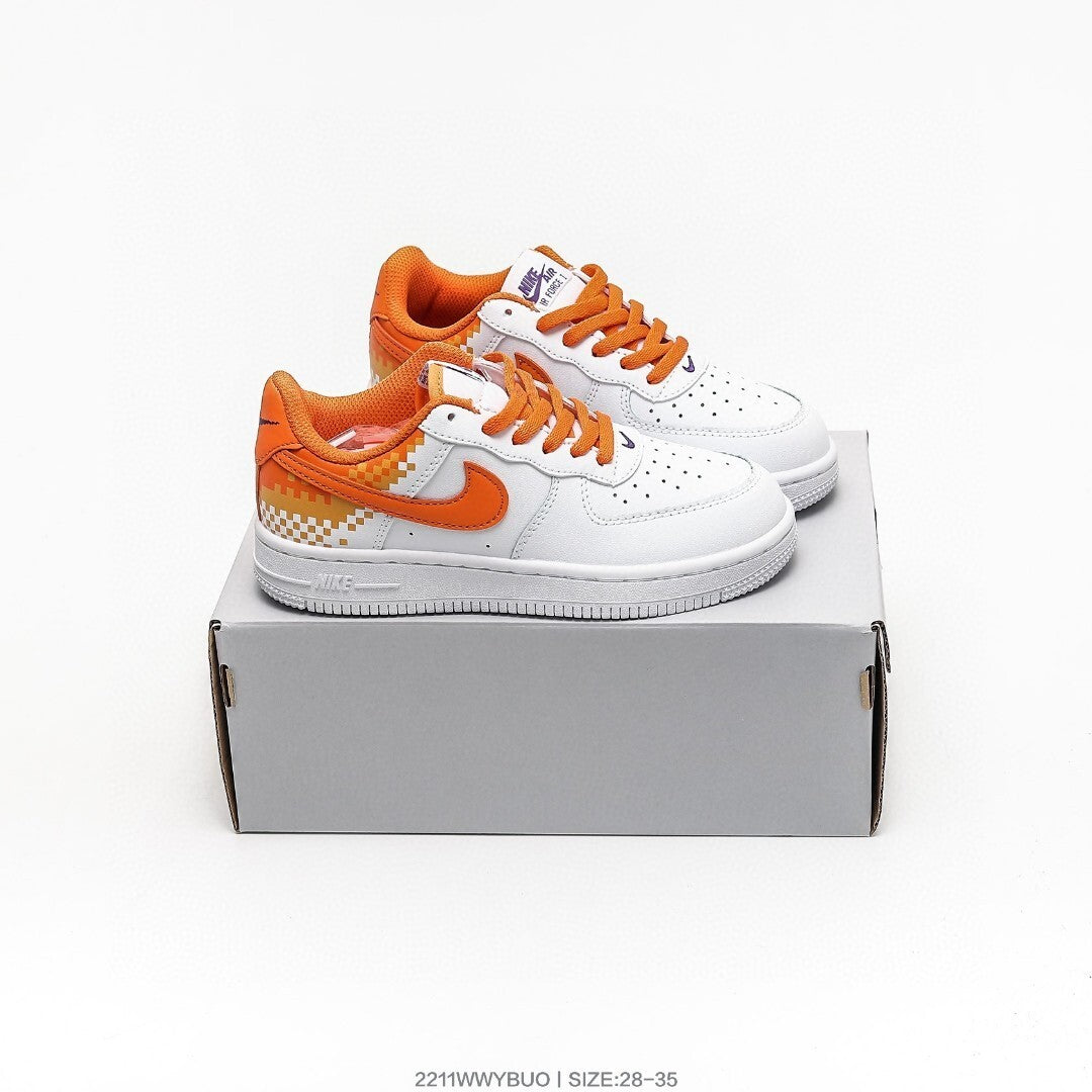 Nike Air Force 1 '07 Low-top versatile" white, Orange"
