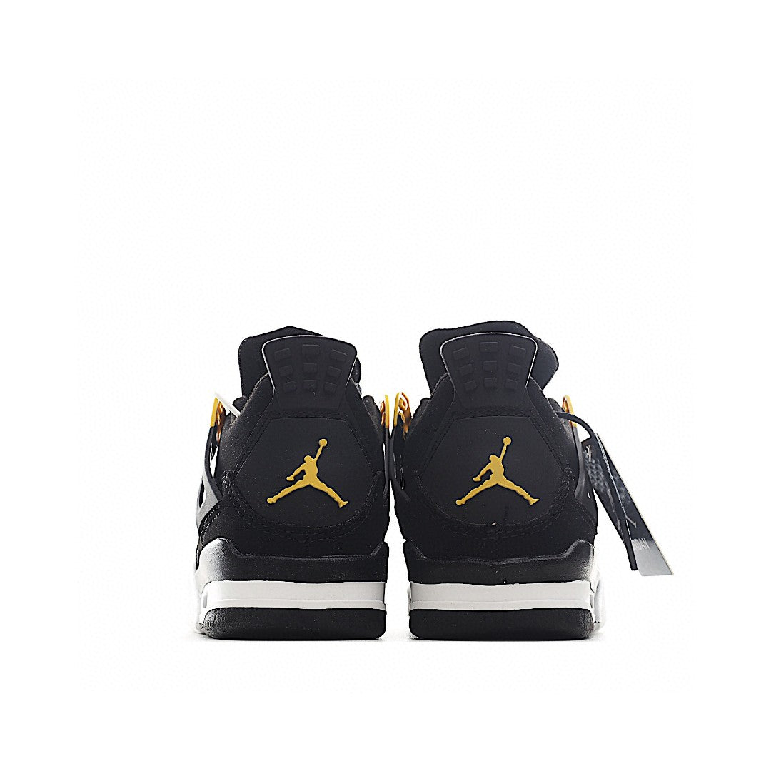 NK AJ 4th generation lace-up basketball air cushion children's shoes" black, gold"