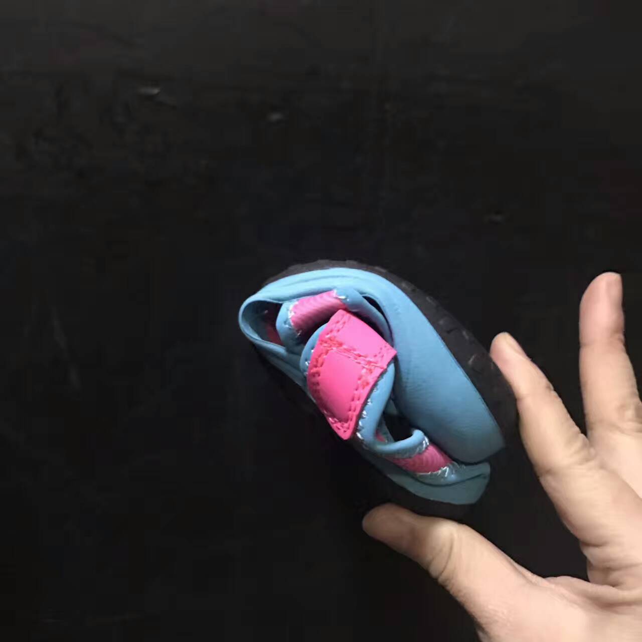Nike children's closed toe sandals " hot pink and light blue"