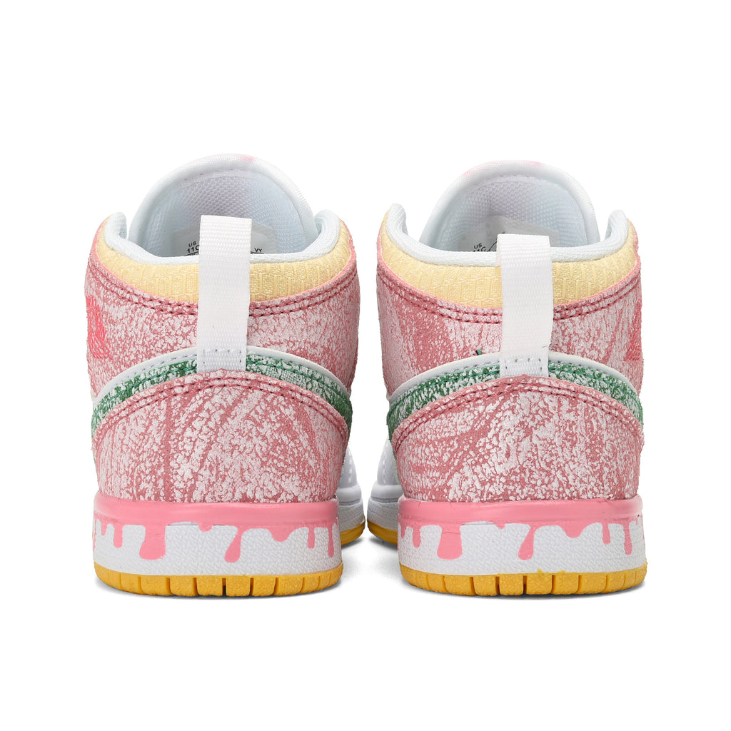 AJ-127" White, green, Pink"